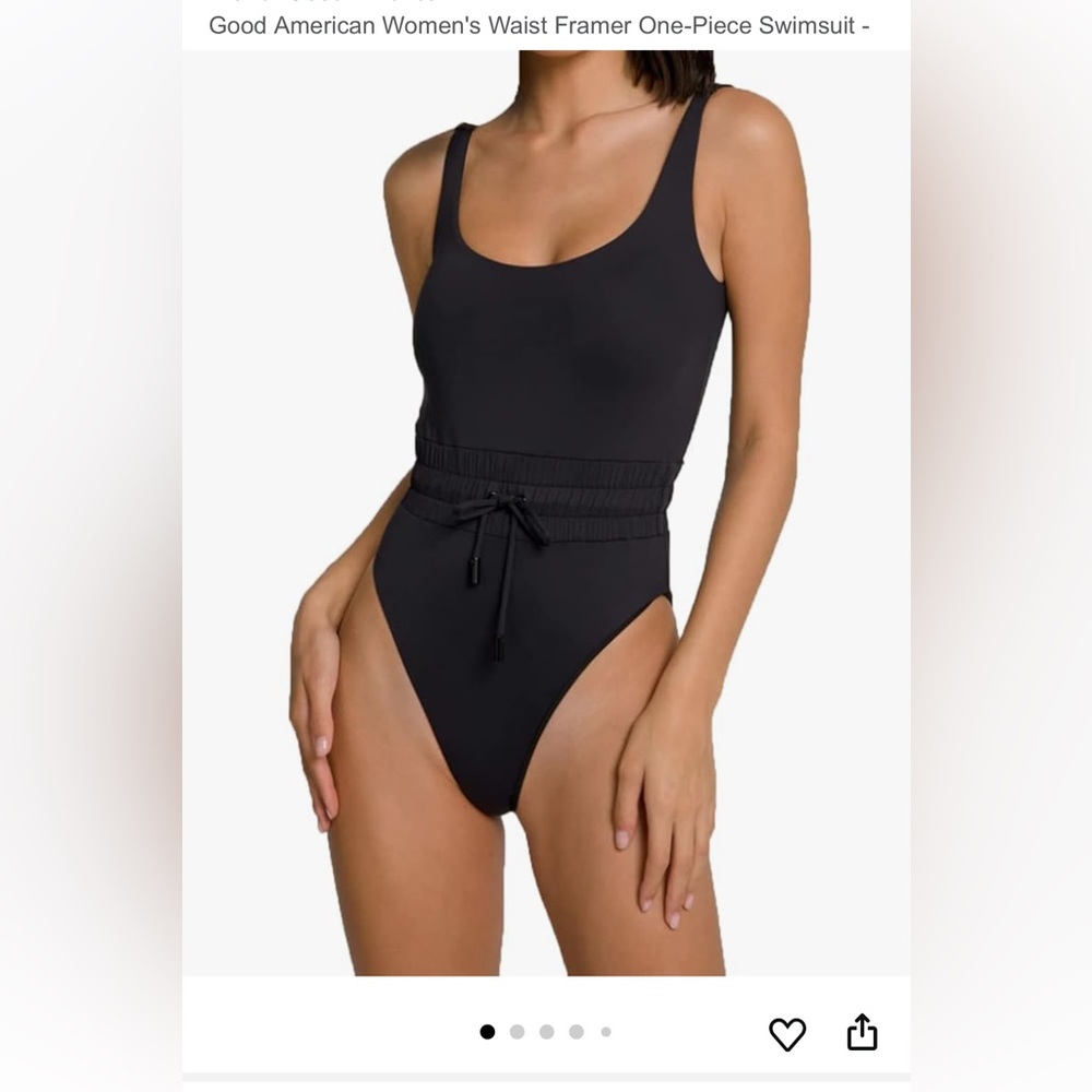 Good American Waist Framer Women’s Black One piece bathing suit/body suit